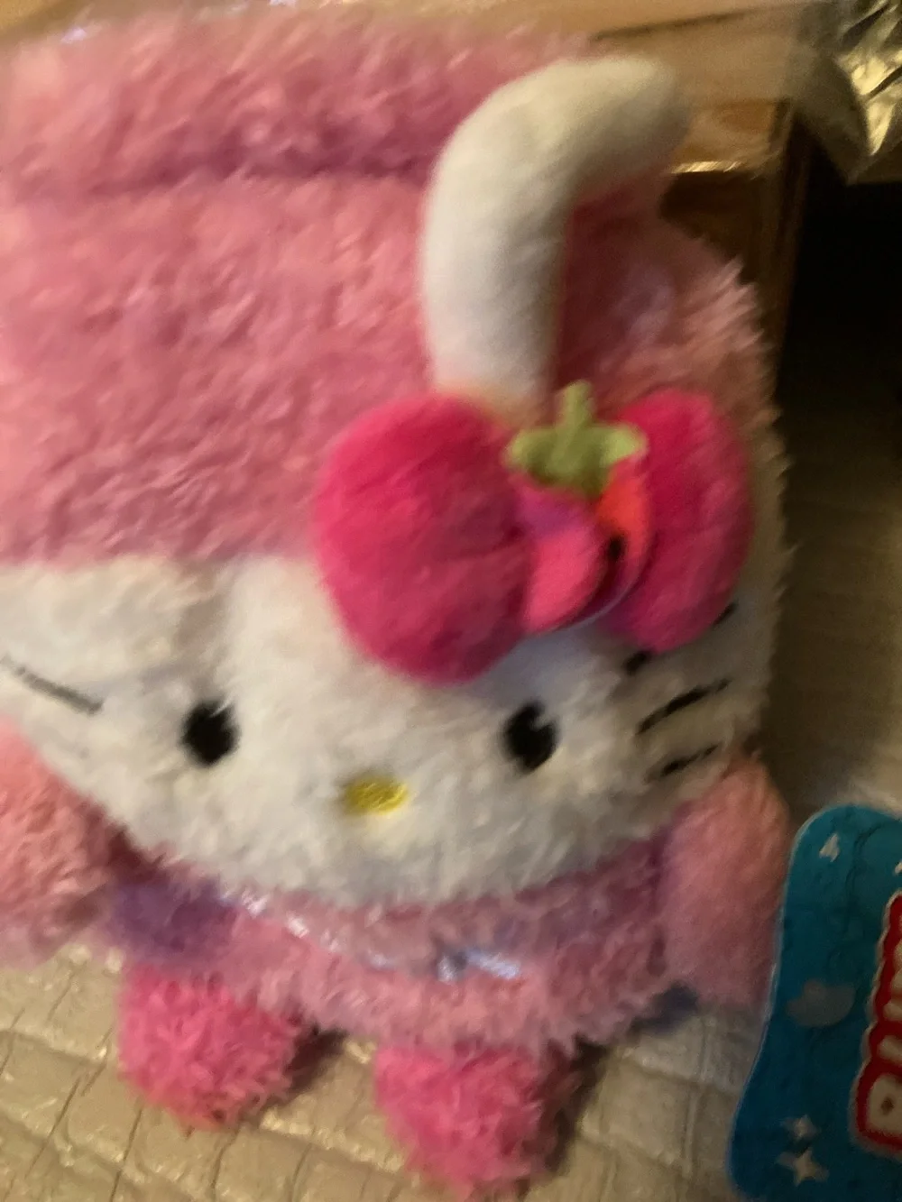 Hello Kitty Pink Plush with Cherry Bow